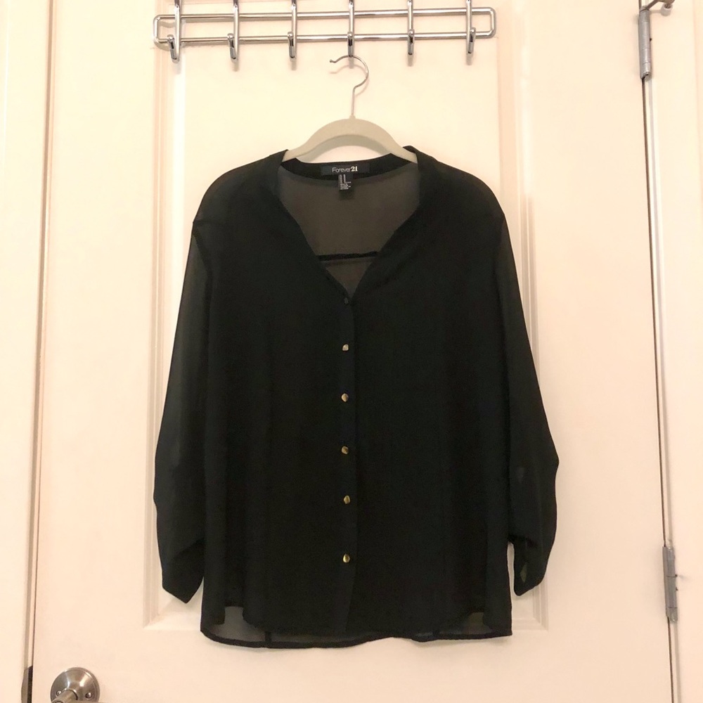 Black Transparent Top